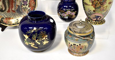 Lot 423 - A group of six Oriental and Oriental inspired ceramics