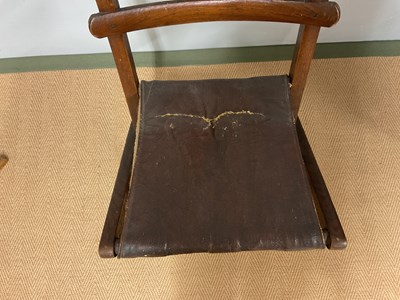 Lot 766 - A Yelverton chair also with a campaign style...