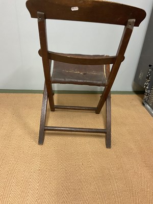 Lot 766 - A Yelverton chair also with a campaign style...