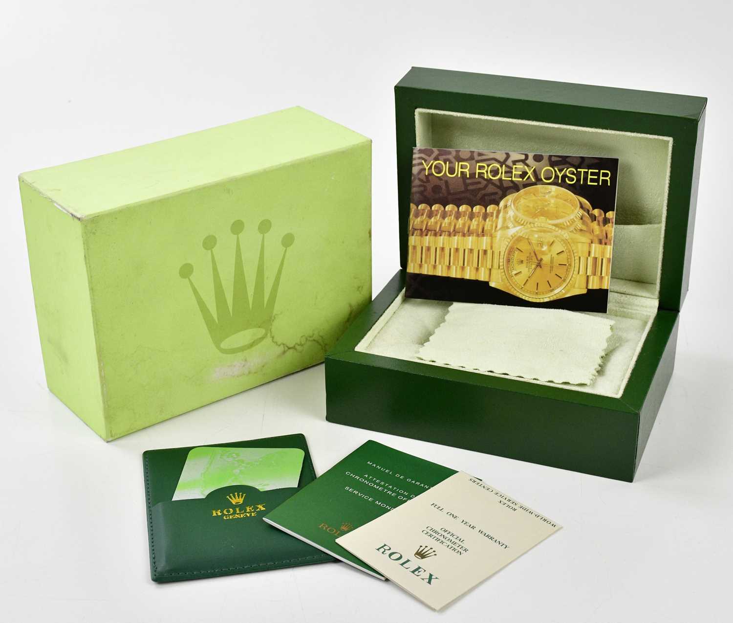 Rolec Box Lot 3043 - ROLEX; watch box and papers.