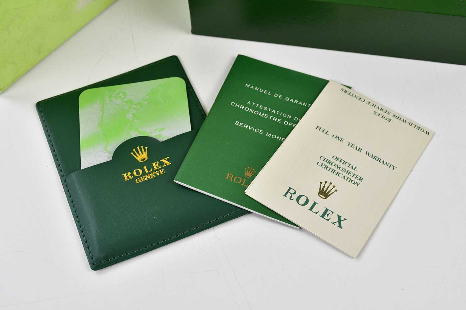 Lot 3043 - ROLEX; watch box and papers.