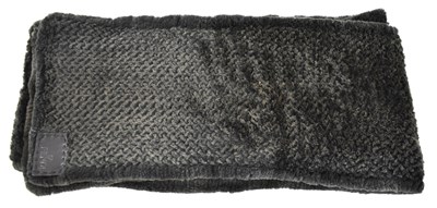 Lot 501 - FENDI; a mink and black 100% cashmere textured...