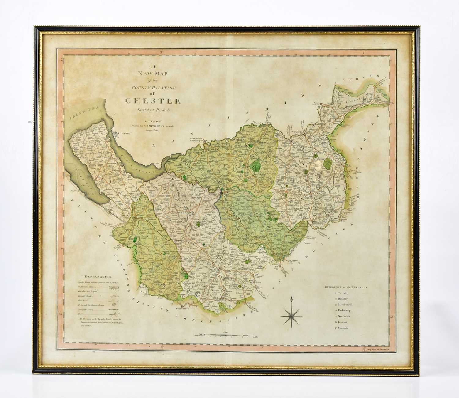 Lot 470 - C. SMITH; a new map of the County Palatine of...