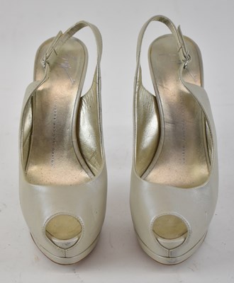 Lot 533 - GIUSEPPE ZANOTTI; a pair of gold leather...