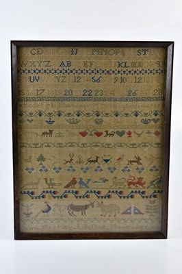 Lot 5112 - A 19th century alphabet sampler by Ann Hartley...