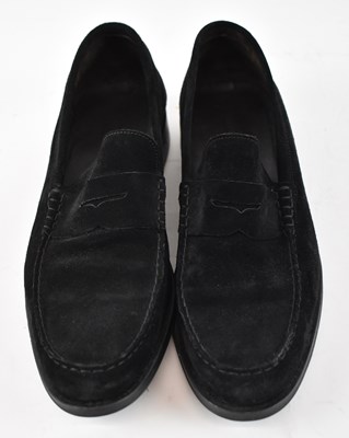 Lot 545 - CAMPOBELLO; a pair of black loafers, size 44.