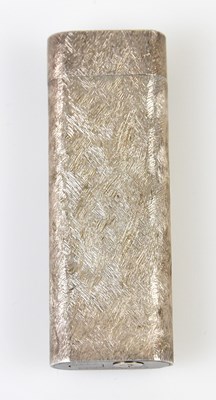 Lot 827 - CARTIER; a textured finish lighter numbered...