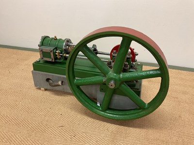 Lot 1 - A large scratch-built static engine with six...