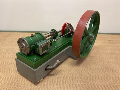 Lot 1 - A large scratch-built static engine with six...