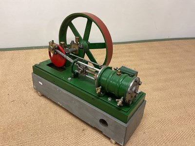 Lot 1 - A large scratch-built static engine with six...