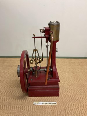 Lot 2 - A large scratch-built static engine with six...