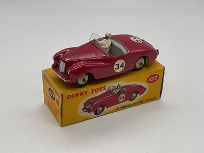 Lot 85 - DINKY; a boxed Sunbeam Alpine Sports car, 107.