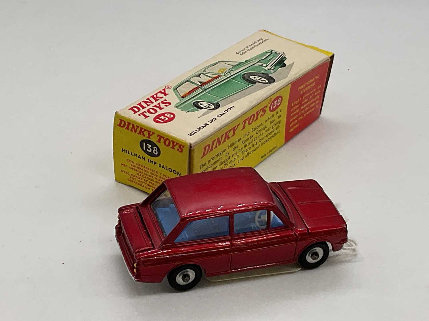 Dinky Toys 138 Hillman Imp Saloon Avec Bagages - Miniature 1/43, Comme Neuve, Boîte D'origine