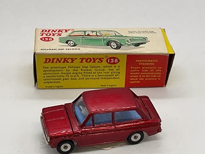 Lot 119 - DINKY; boxed Hillman Imp 138, Red