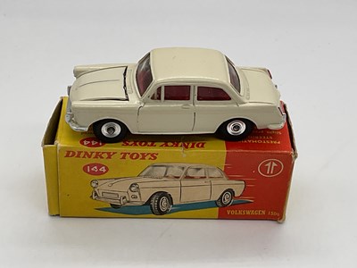 Lot 121 - DINKY; boxed VW 1500, Cream 144