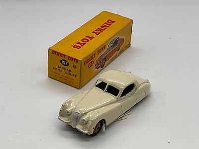 Lot 90 - DINKY; a boxed Jaguar XK120 Coupé, 157.