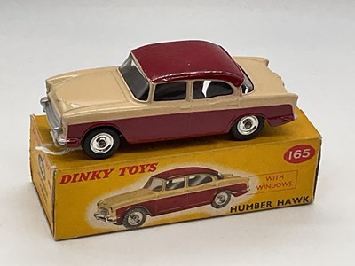 Lot 127 - DINKY; rare boxed Humber 165, Red/Cream.