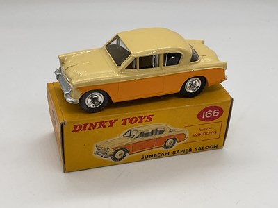 Lot 128 - DINKY; boxed Sunbeam 166, Orange/Cream