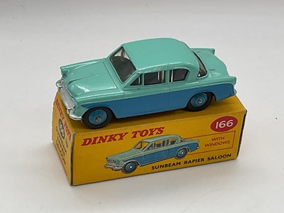 Lot 92 - DINKY; a boxed Sunbeam Rapier, two tone blue,...