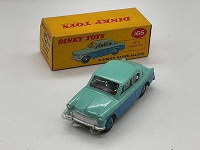 Lot 92 - DINKY; a boxed Sunbeam Rapier, two tone blue,...