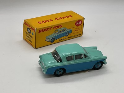 Lot 92 - DINKY; a boxed Sunbeam Rapier, two tone blue,...