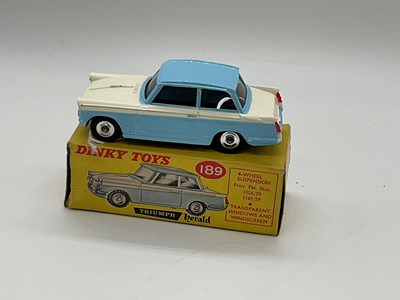 Lot 133 - DINKY; boxed Triumph 189