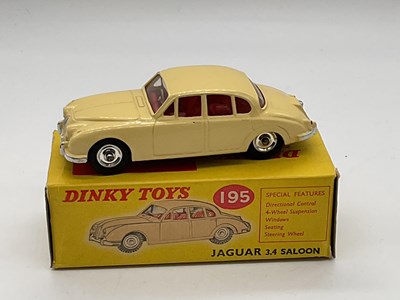 Lot 99 - DINKY; boxed Jaguar 3.4 Saloon, Cream 195