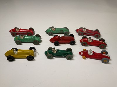 Lot 80 - DINKY; nine unboxed racing cars, including 23C...