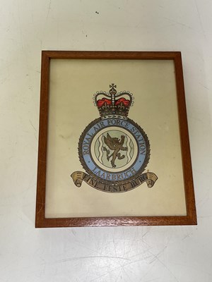 Lot 217 - Four paintings of Air Force squadron badges,...