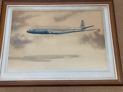 Lot 212 - ERIC H DAY; five pen and watercolour paintings...