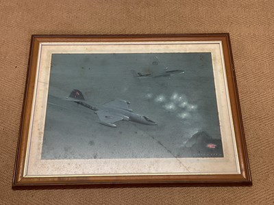 Lot 212 - ERIC H DAY; five pen and watercolour paintings...