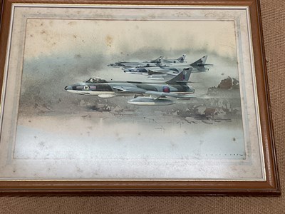 Lot 212 - ERIC H DAY; five pen and watercolour paintings...