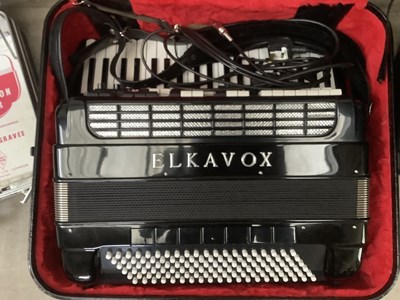 Lot 1265 - ELKAVOX; an 83 electric accordion, with...