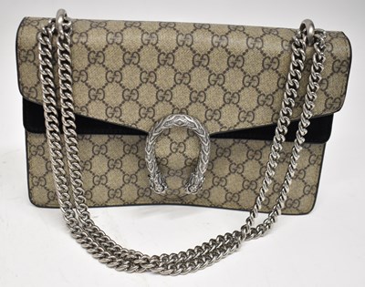 Lot 600 - GUCCI; a small Dionysus shoulder bag trimmed...