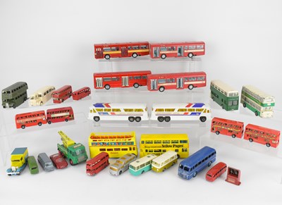 Lot 231 - Twenty-seven diecast vehicles, mostly buses...