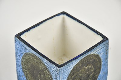Lot 46 - ANN LEWIS FOR TROIKA POTTERY; a small cube...