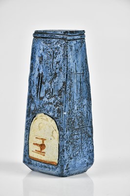 Lot 50 - M MURRELL FOR TROIKA POTTERY; a coffin vase...