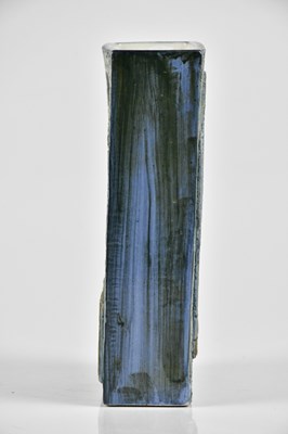 Lot 51 - PENNY BLACK FOR TROIKA POTTERY; a slab vase...