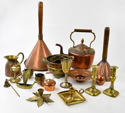 Lot 1214 - A collection of 19th century metalware...