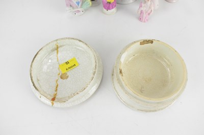 Lot 195 - Seven porcelain half dolls, height of tallest...