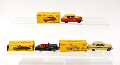 Lot 377 - DINKY; three boxed toy cars, comprising a '161...