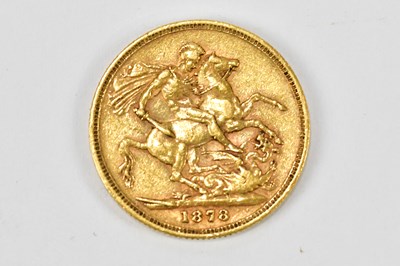 Lot 34 - A Victoria full sovereign, 1878. Donated by...