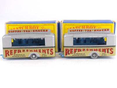 Lot 228 - MATCHBOX; two No.74 Mobile Canteens from the...