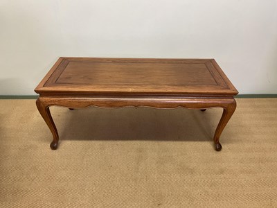 Lot 734 - A pair of Chinese coffee tables converting to...