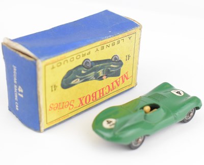 Lot 222 - MATCHBOX; a No.41 Jaguar Racing Car in green,...