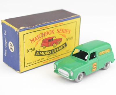 Lot 224 - MATCHBOX; a Moko Lesney No.59 Ford 'Singer'...