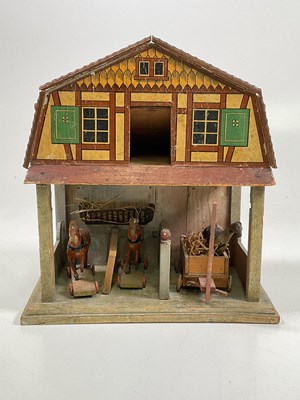 Lot 78 - A German 'Red Roof' stable, the upper storey...