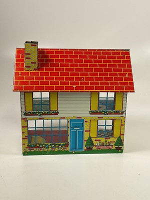 Lot 115 - CHAD VALLEY; a collapsible 1960s tin doll's...