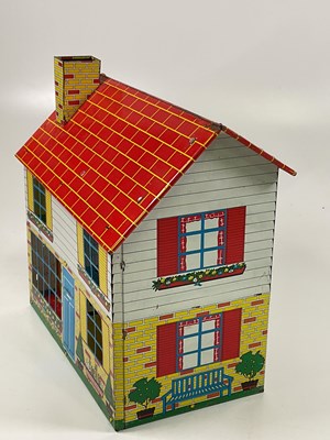 Lot 115 - CHAD VALLEY; a collapsible 1960s tin doll's...