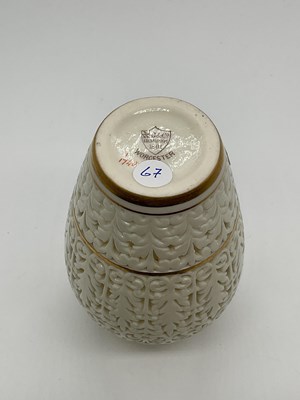 Lot 439 - GRAINGER & CO, WORCESTER; a reticulated cream...